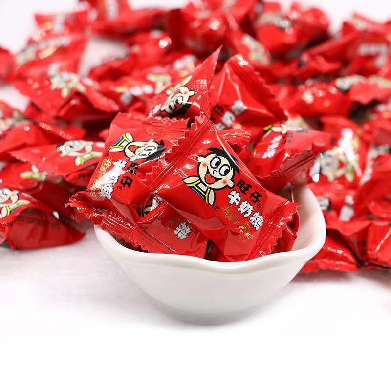 旺仔奶糖牛奶糖喜糖散装批发旺旺软糖回忆小零食年货结婚招待婚庆
