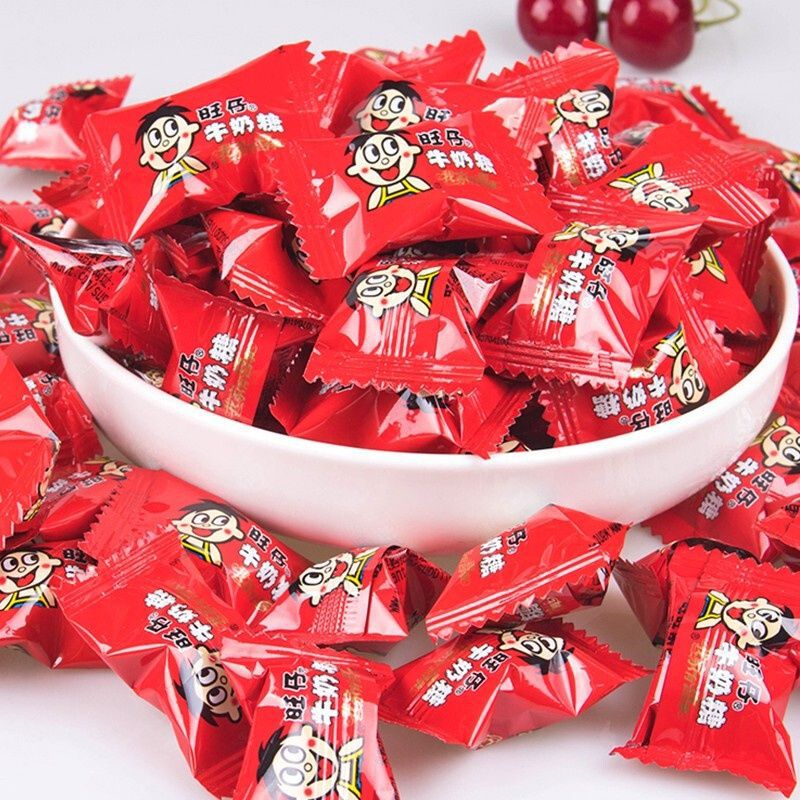 旺仔牛奶糖批发旺旺散装喜糖旺旺软糖年货小零食结婚喜糖招待厂家