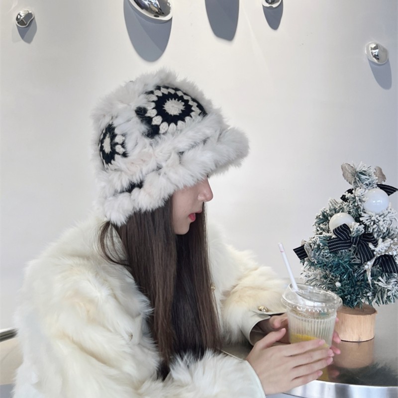 【醒狮包头帽】手工编织渔夫帽子女2021年国风秋冬保暖针织毛线帽