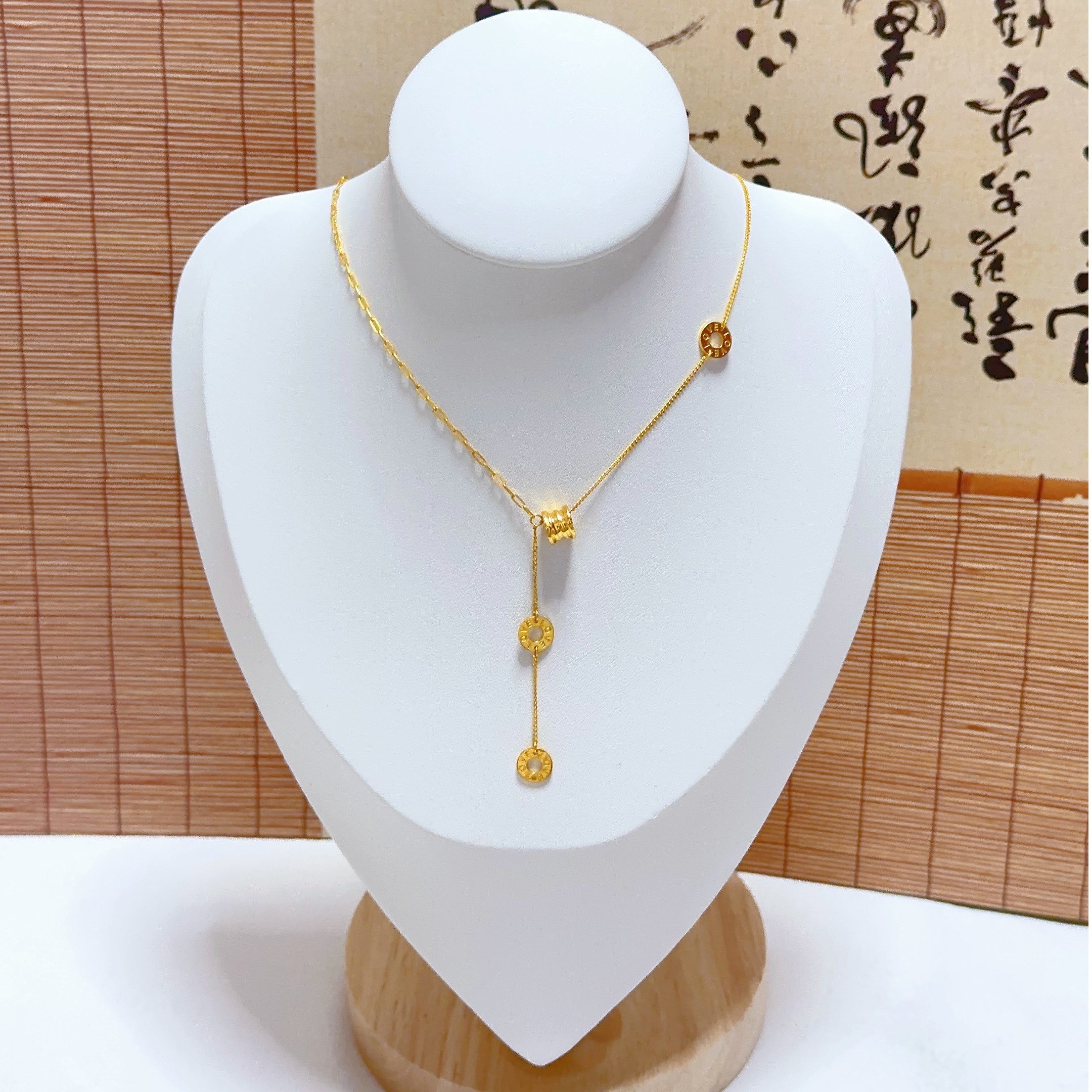 足金999黄金 5G 时尚精致蛮腰百塔套链