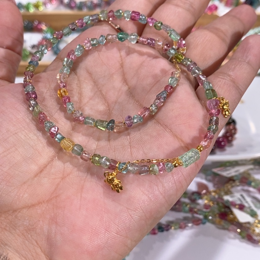 【闪购商品】碧玺项链多样性发货未镶嵌