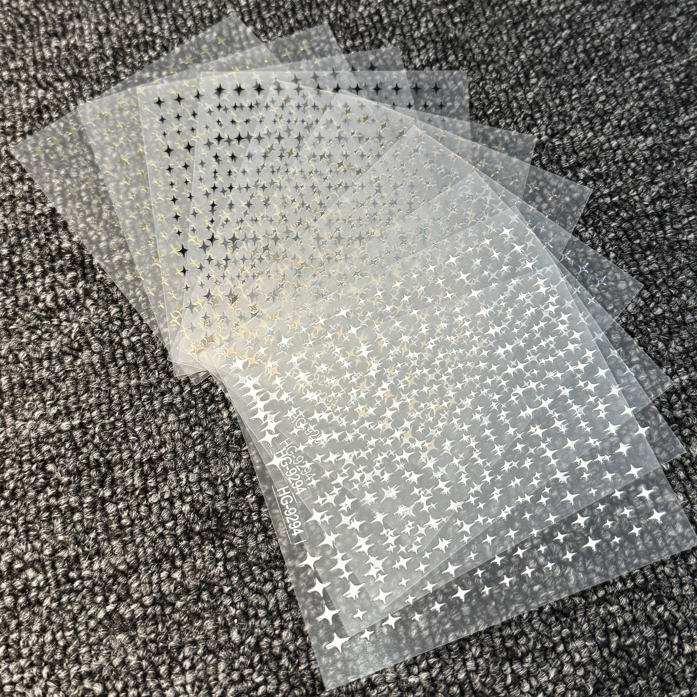 【T-201福利套装2】迷你四芒星蕾丝白色时尚简约银色日系ins风混合