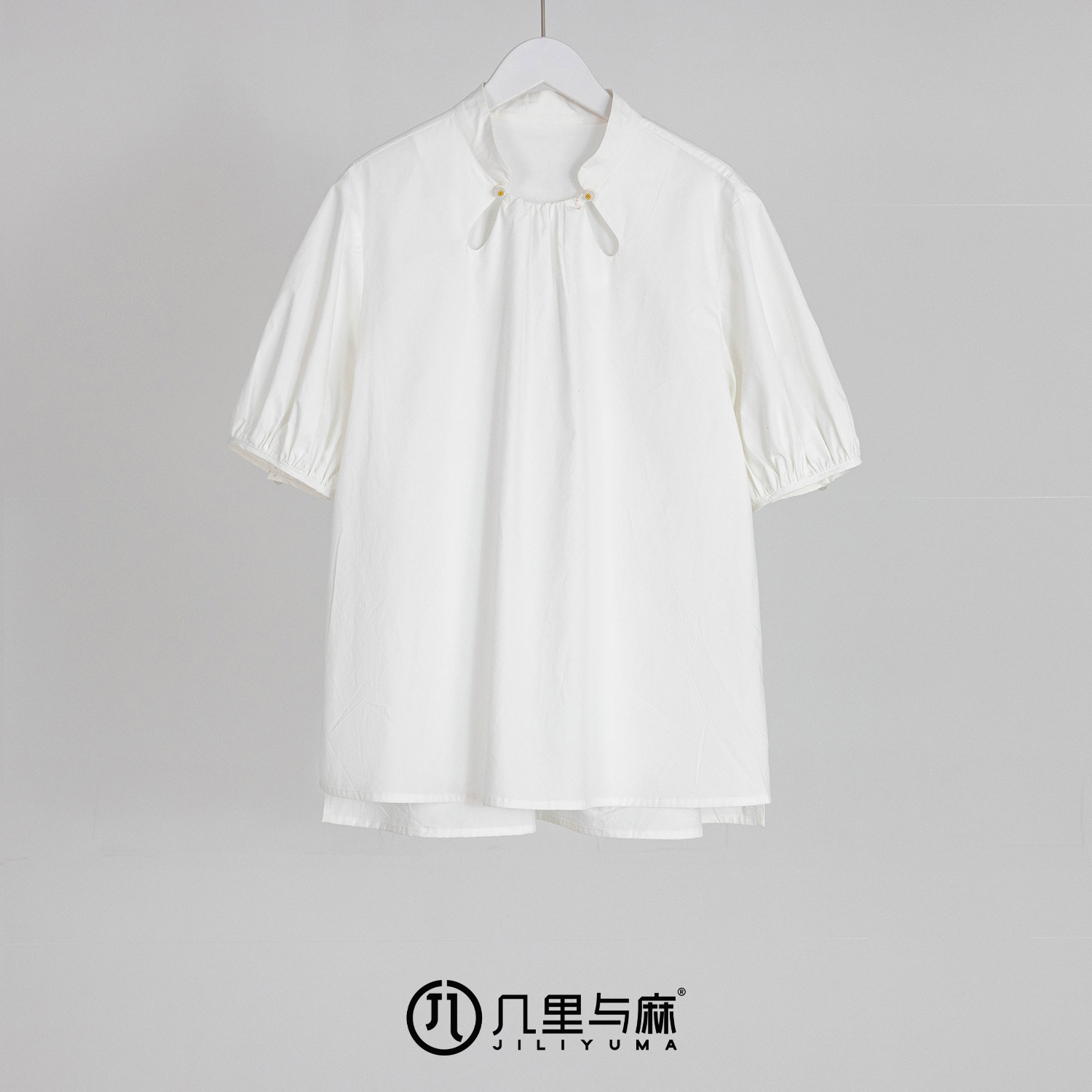 （几里与麻）芷若弥居-气质设计感国风衬衫衣长70胸围114 1040662