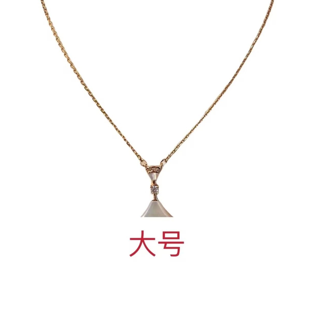 BB68 大号白色裙子项链女