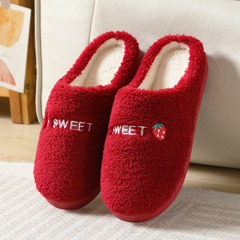 棉拖鞋女室内冬天防滑保暖加绒温柔家居家用可爱舒适棉拖鞋男士