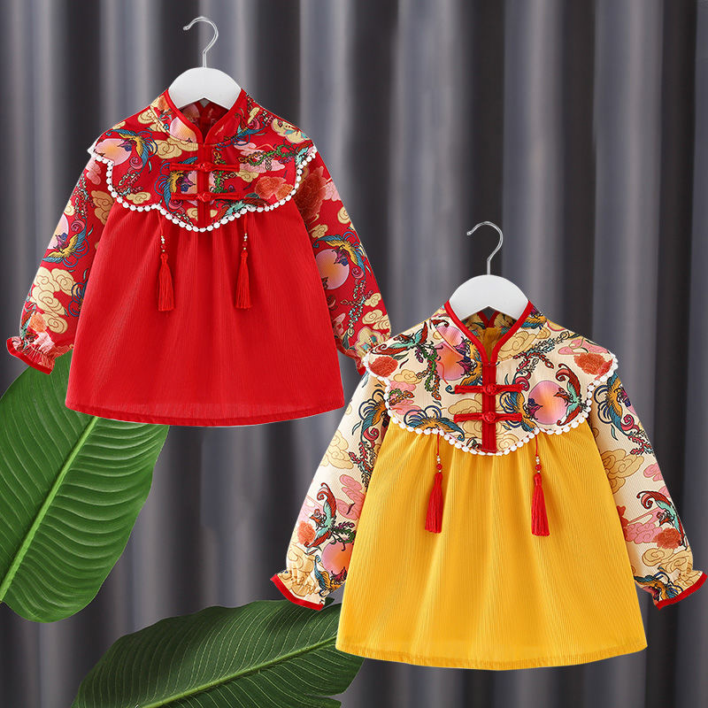 宝宝罩衣儿童围裙反穿衣婴儿吃饭围兜秋冬长袖防水防脏幼儿园护衣