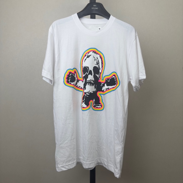 全新未使用 Chrome Hearts/克罗心 24SSfoti彩色骷髅印花logo短袖