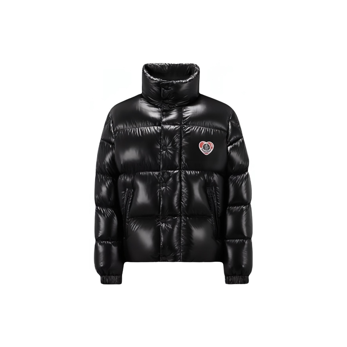 全新未使用 MONCLER Misam Short Down 心形logo 羽绒服黑色