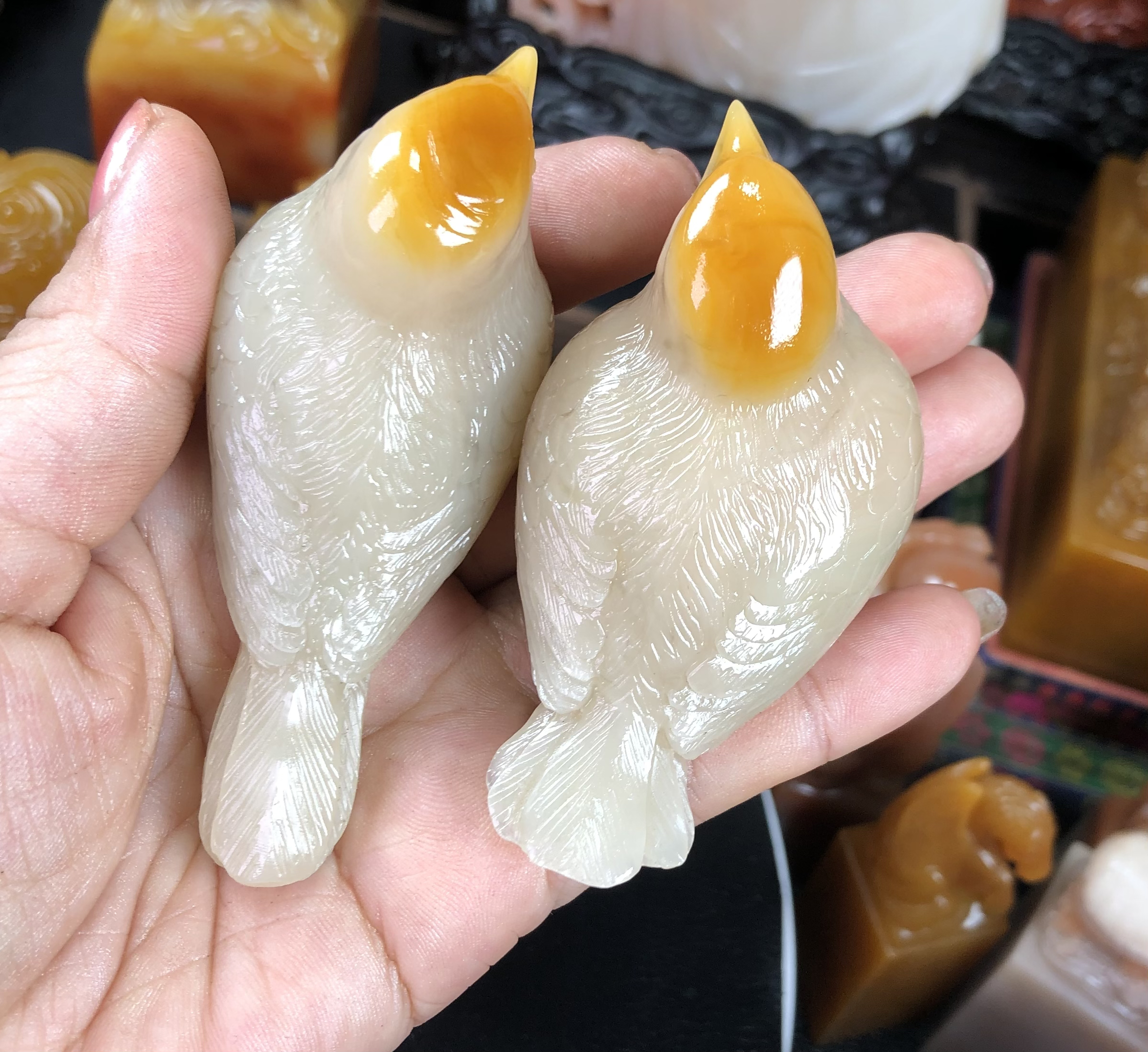 精美北部纹洋石 尺寸8.0/3.3/3.7cm