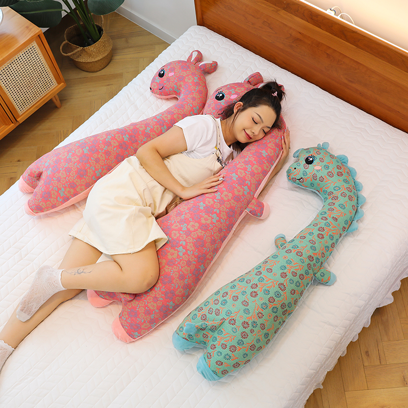 130CM独立内胆可拆洗可爱三层纱陪睡大抱枕三层纱家居布艺床上