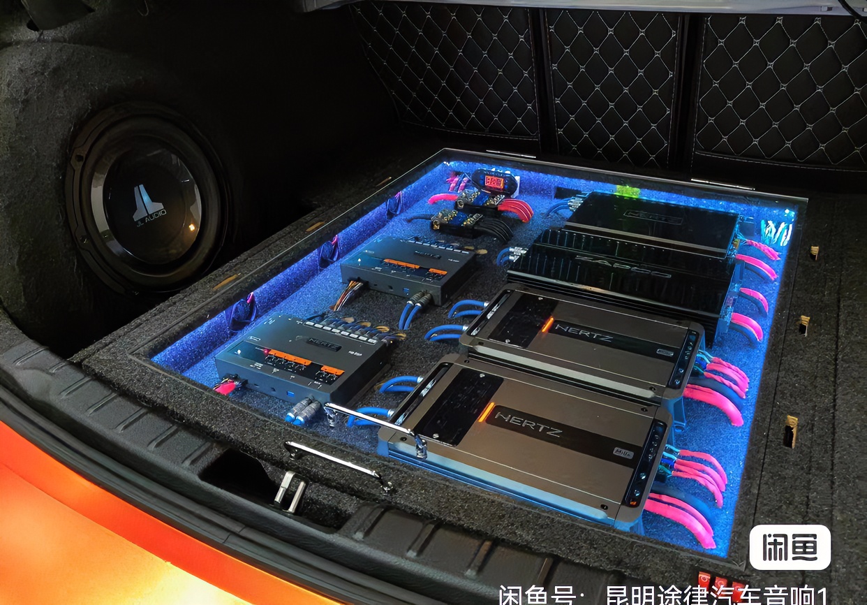 汽车音响功放定制后备箱车载改装尾箱工艺套餐二音响改装汽车音响