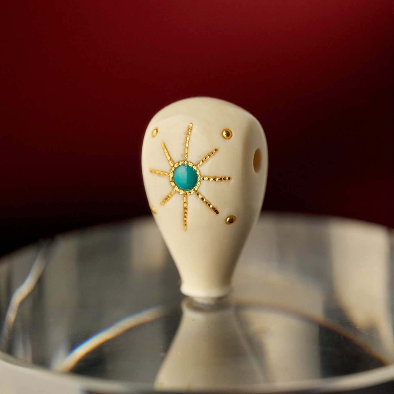 猛犸星辰设计款雕刻三通配饰