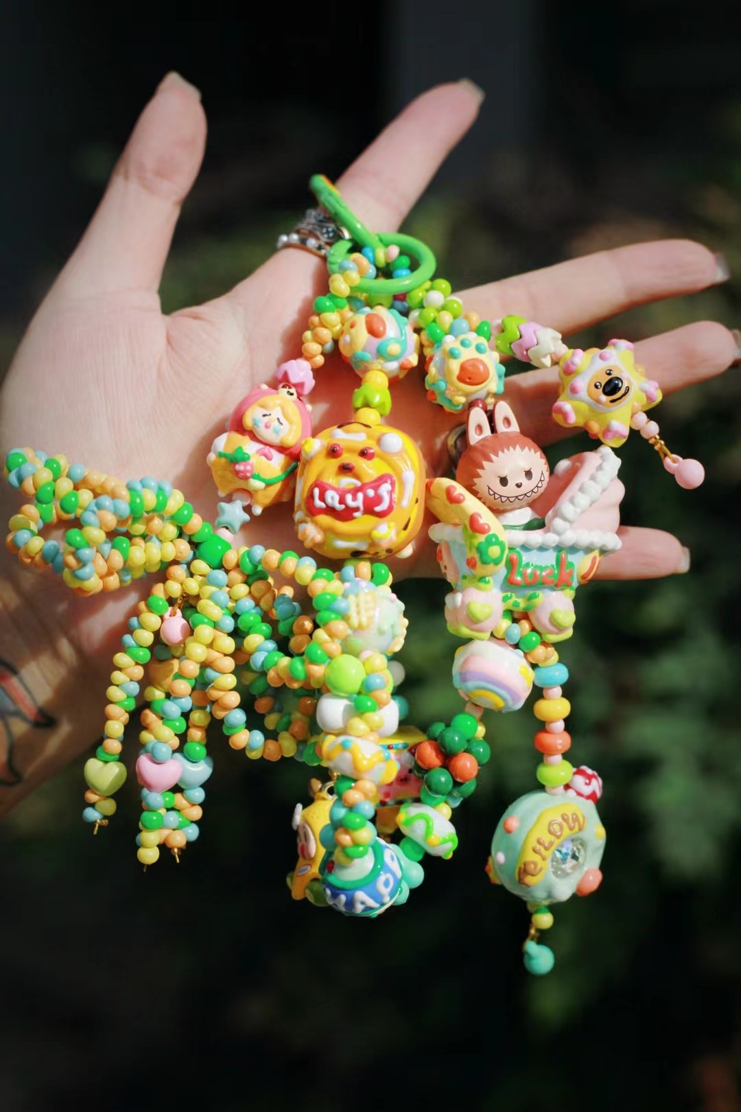 DIY串珠饰品配珠玻璃花生珠实色透色圆珠