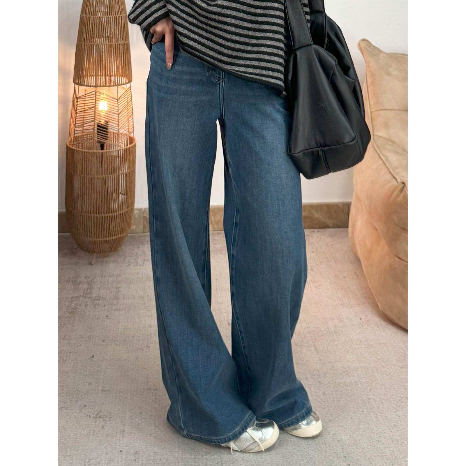 ZhaoSanJin【11.20】2024年冬季新款四面弹加绒直筒牛仔裤 SJK4203