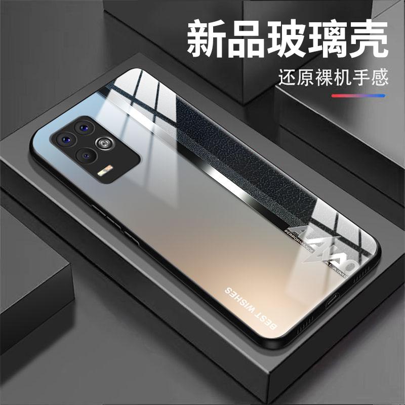 适用于OPPOK9X手机壳K9X商务简约英文银男防摔玻璃硬壳全包式