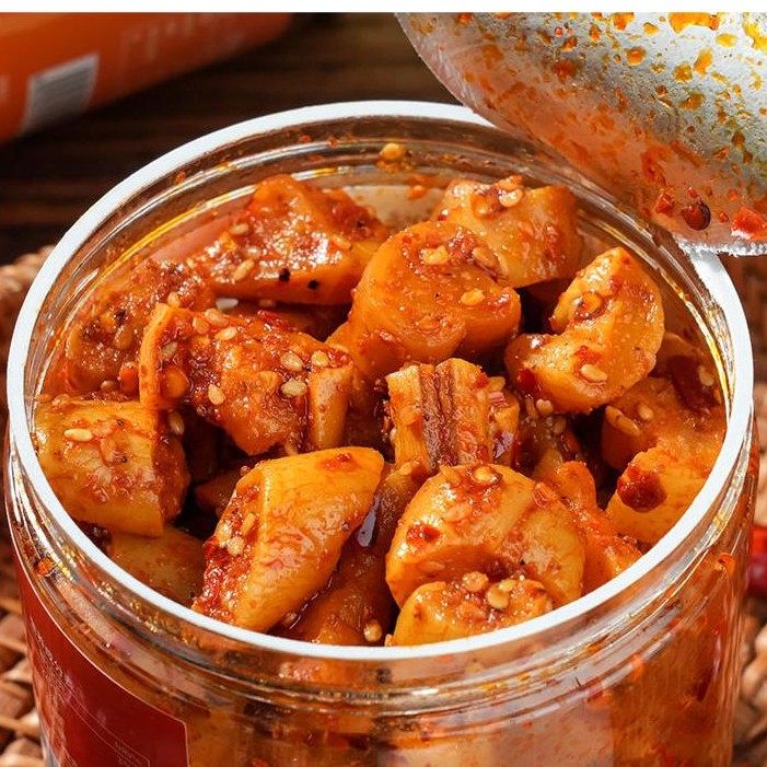 腌制麻辣萝卜干好吃的下饭菜脆爽萝卜干麻辣香脆高山萝卜即食甜辣