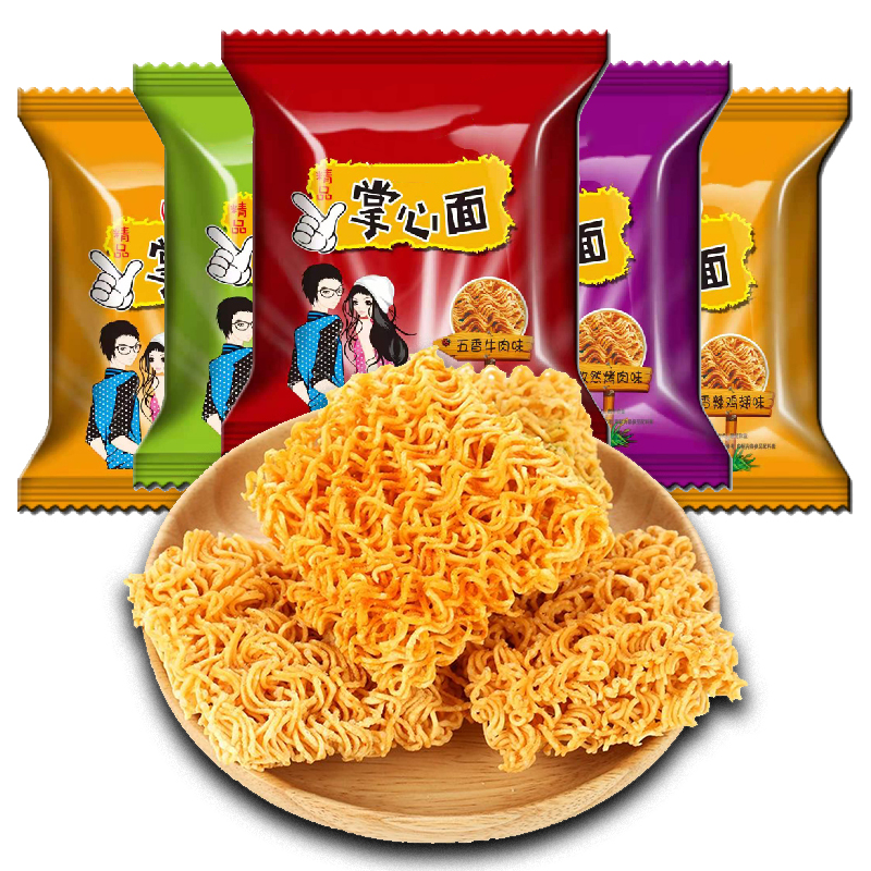 咸香酥脆掌心脆干吃美味干脆方便面整箱火鸡面小吃香脆解馋干吃面