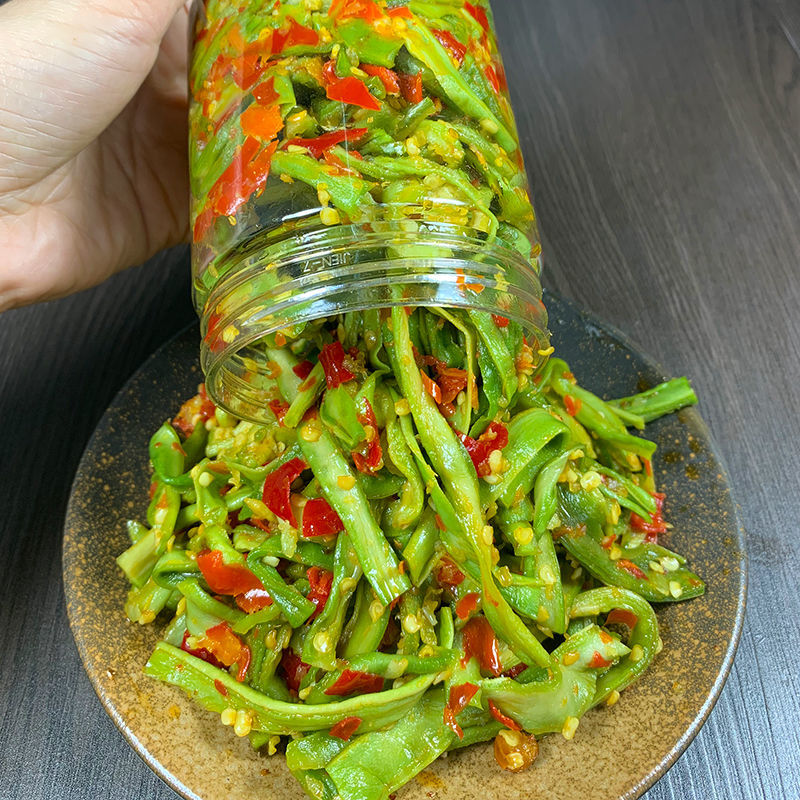 湖南特产脆嫩贡菜响菜下饭菜辣椒酱香辣拌面小吃零食开味下饭菜