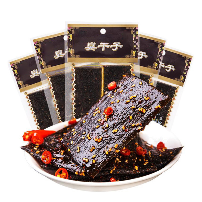 湖南特产臭干子辣条老式辣片香辣豆干儿时怀旧小吃8090校园小零食