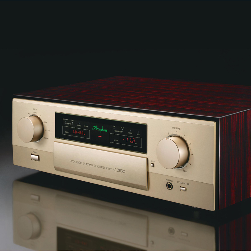 日本进口正品金嗓子功放 Accuphase C-2850 精准立体声前级放大器