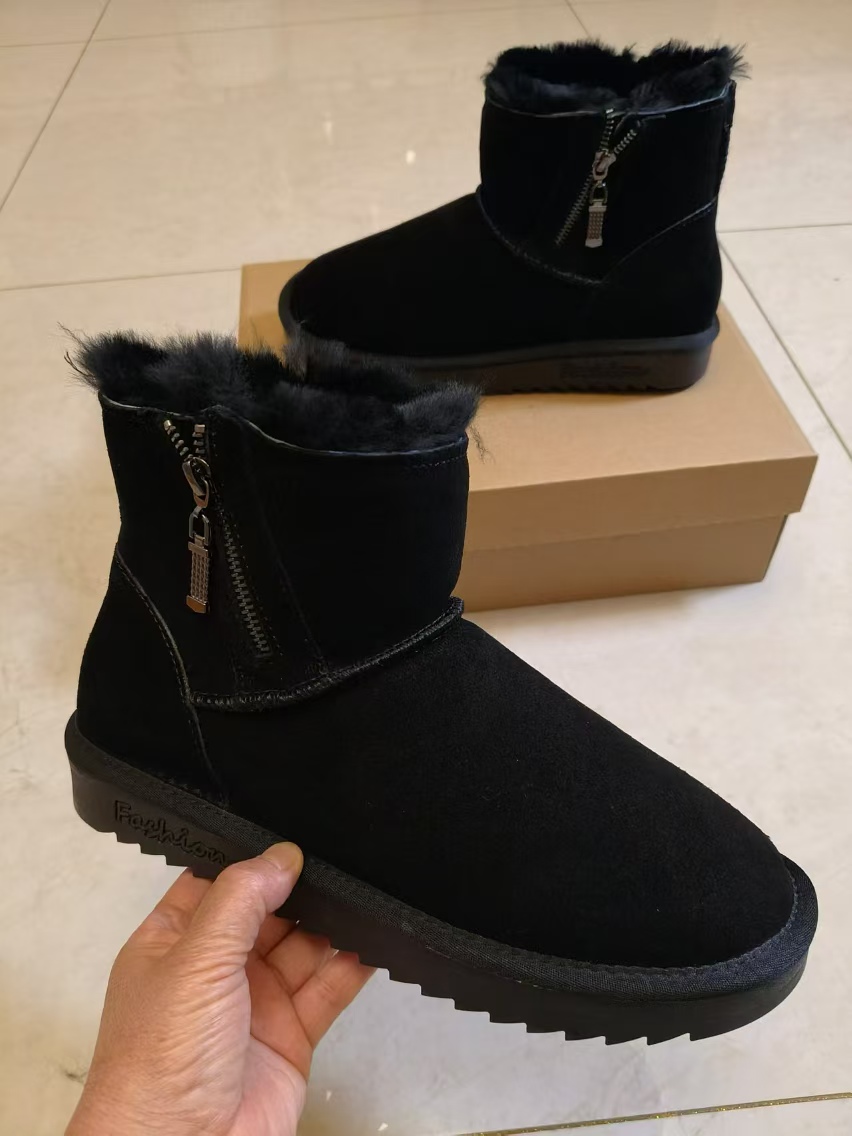 【5860】冬季上新高帮保暖面包鞋