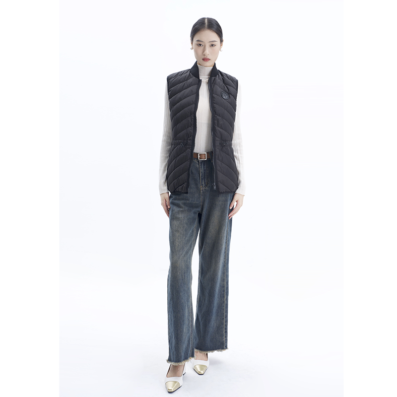 Elizabeth Dunn/伊丽莎白 邓恩冬新款羽绒白鸭绒马甲EE2WJD3184
