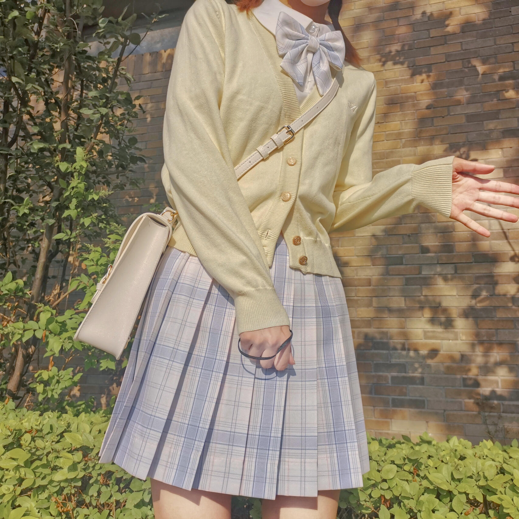 七仟圈原创《奶思》jk格裙正版原创制服学生格子