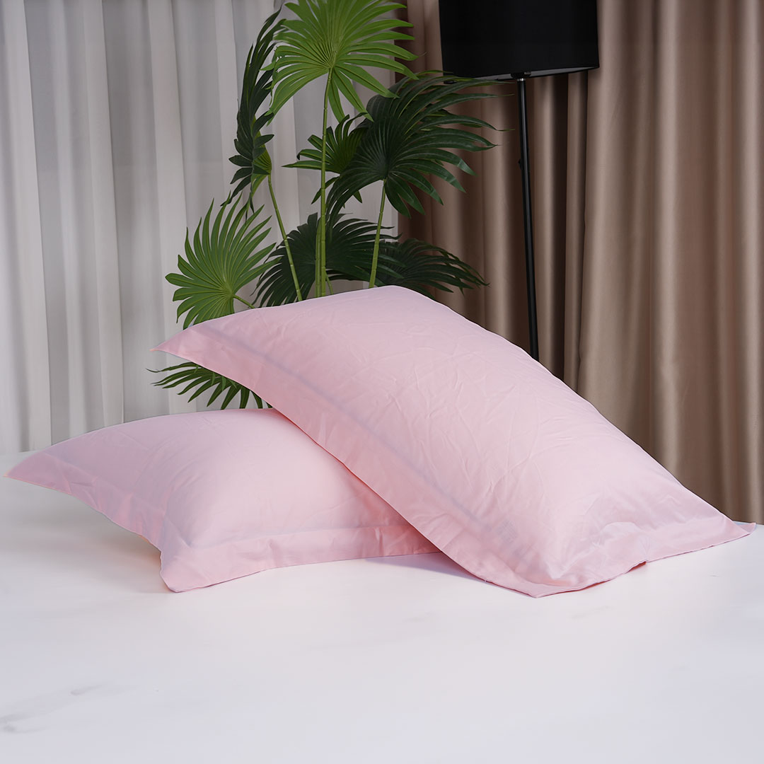 【暖宿】100%全棉贡缎长绒棉枕套一对装48*74cm