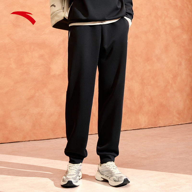 安踏针织运动长裤男裤秋季新款休闲百搭束脚卫裤健身