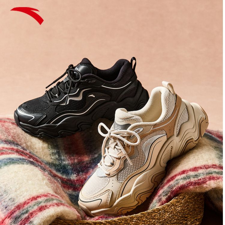 「欧若风」安踏陨石丨【加绒/不加绒】秋冬新款复古老爹鞋男女情侣潮