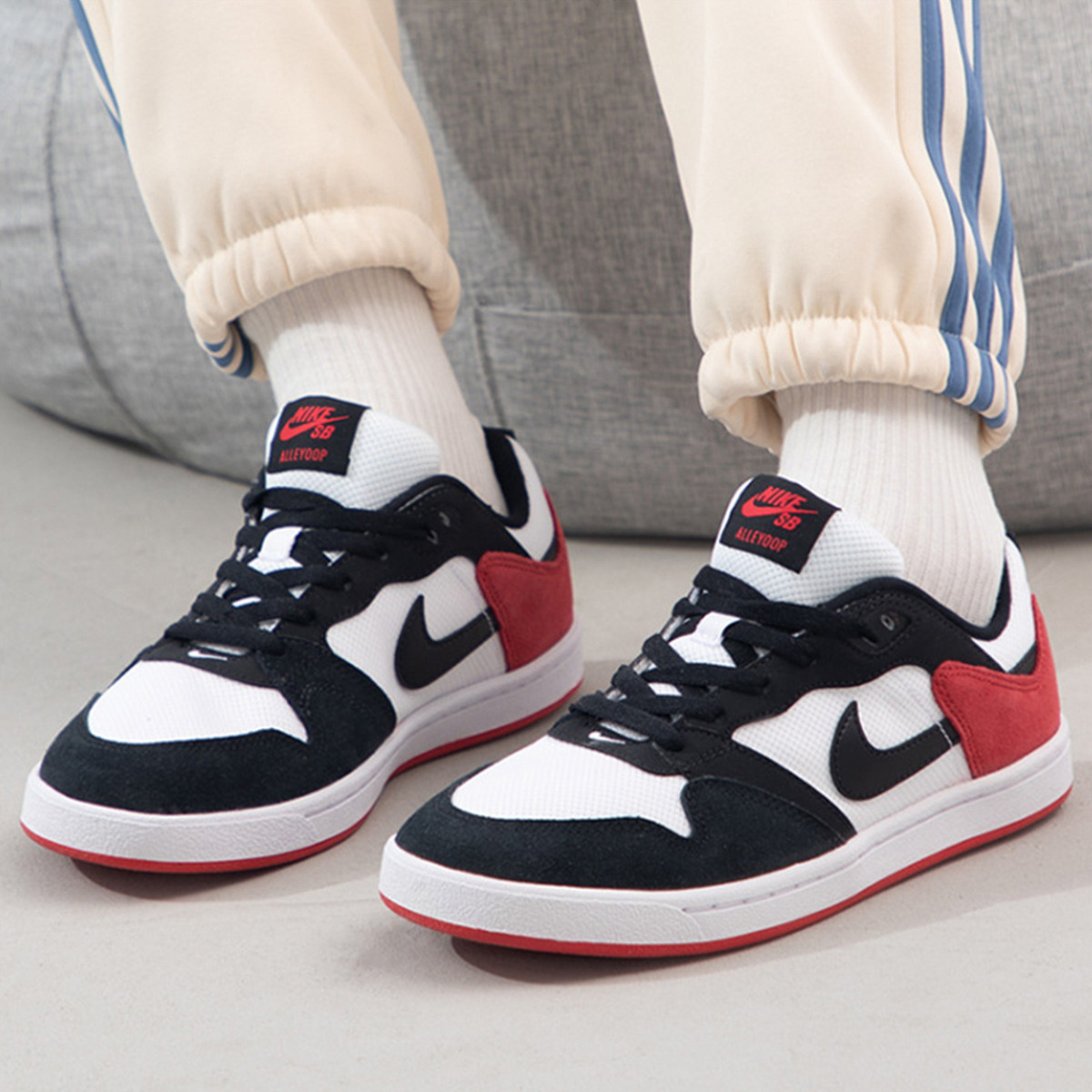 耐克男鞋SB ALLEYOOP 轻便舒适百搭复古运动休闲板鞋CJ0882-102