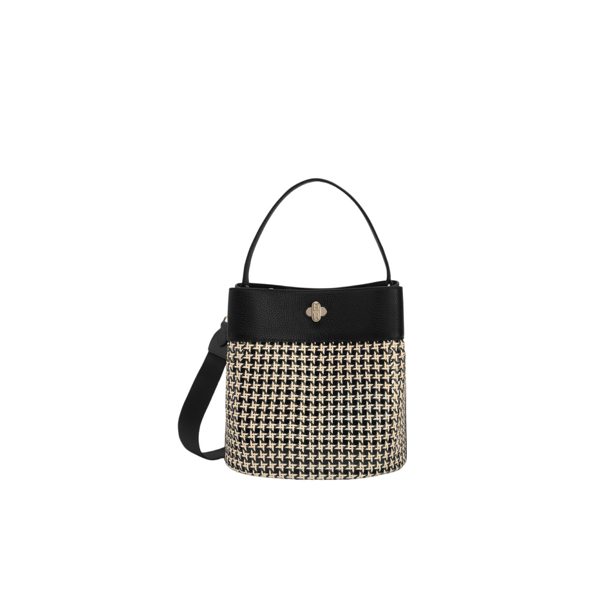 FURLA｜FURLA DANAE小号女士时尚编织手提斜挎包水桶包