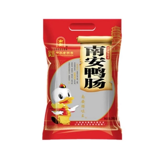 南安新品腊鸭肠彩袋300g装 风干特产小吃肉质