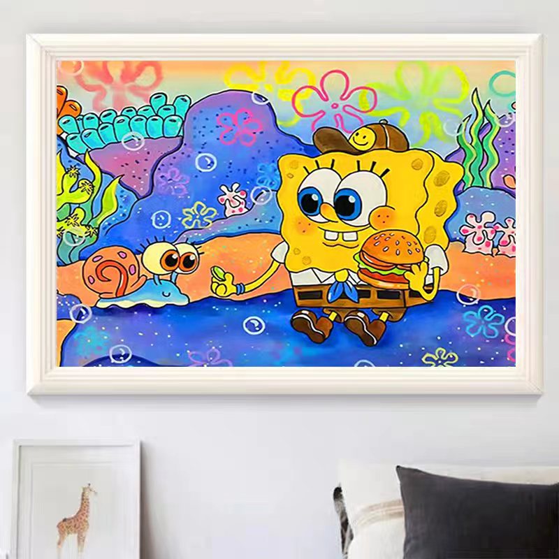 甜心Kes新款海绵宝宝十字绣大格四股线绣65*80厘米39种颜色