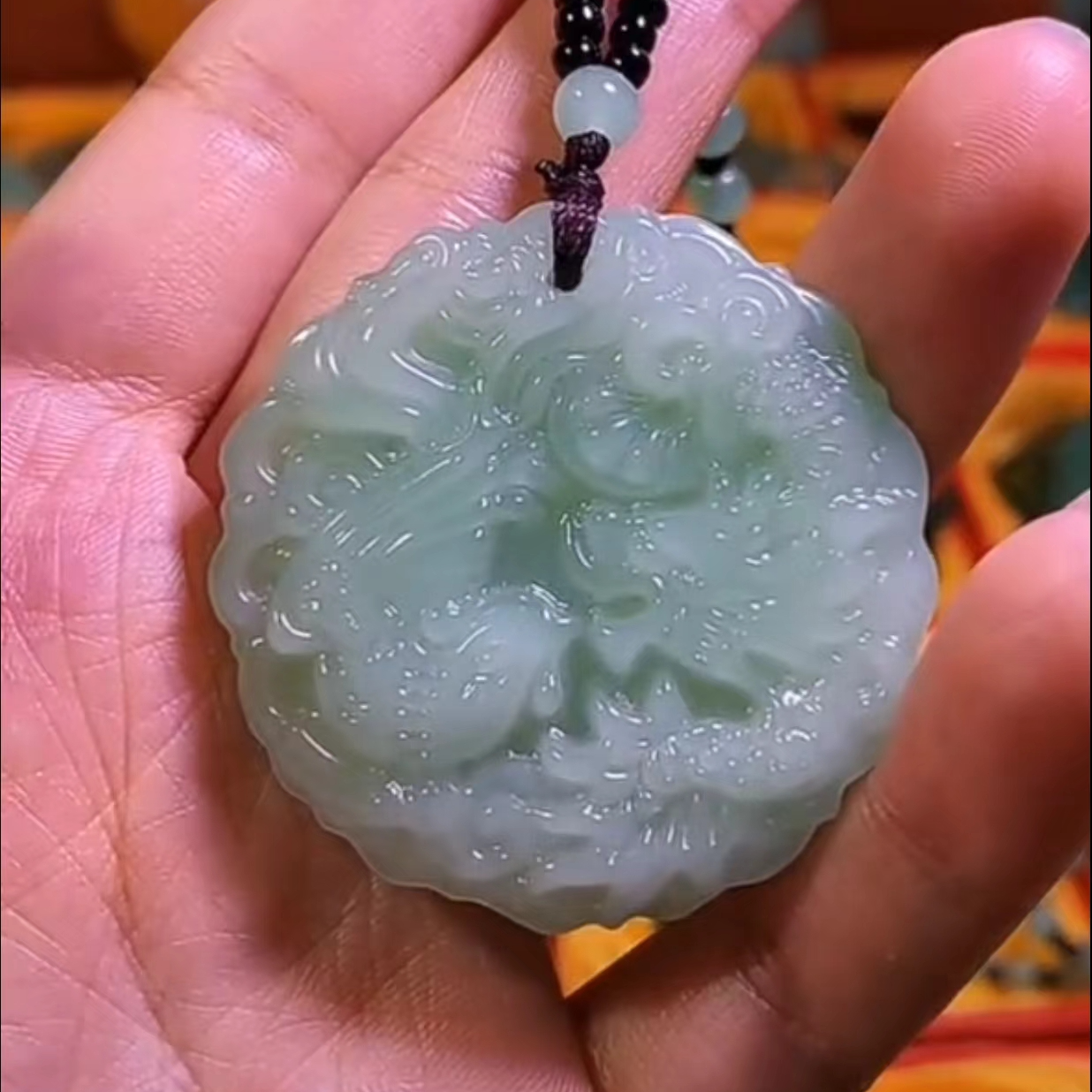 19粉丝福利浅色龙凤呈祥吊坠时尚百搭款