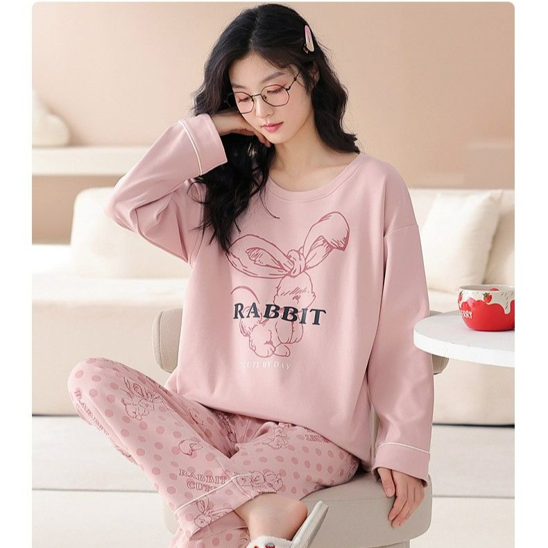 品牌睡衣 编码501-599 拍这里 纯棉睡衣家居服甜美休闲女冬