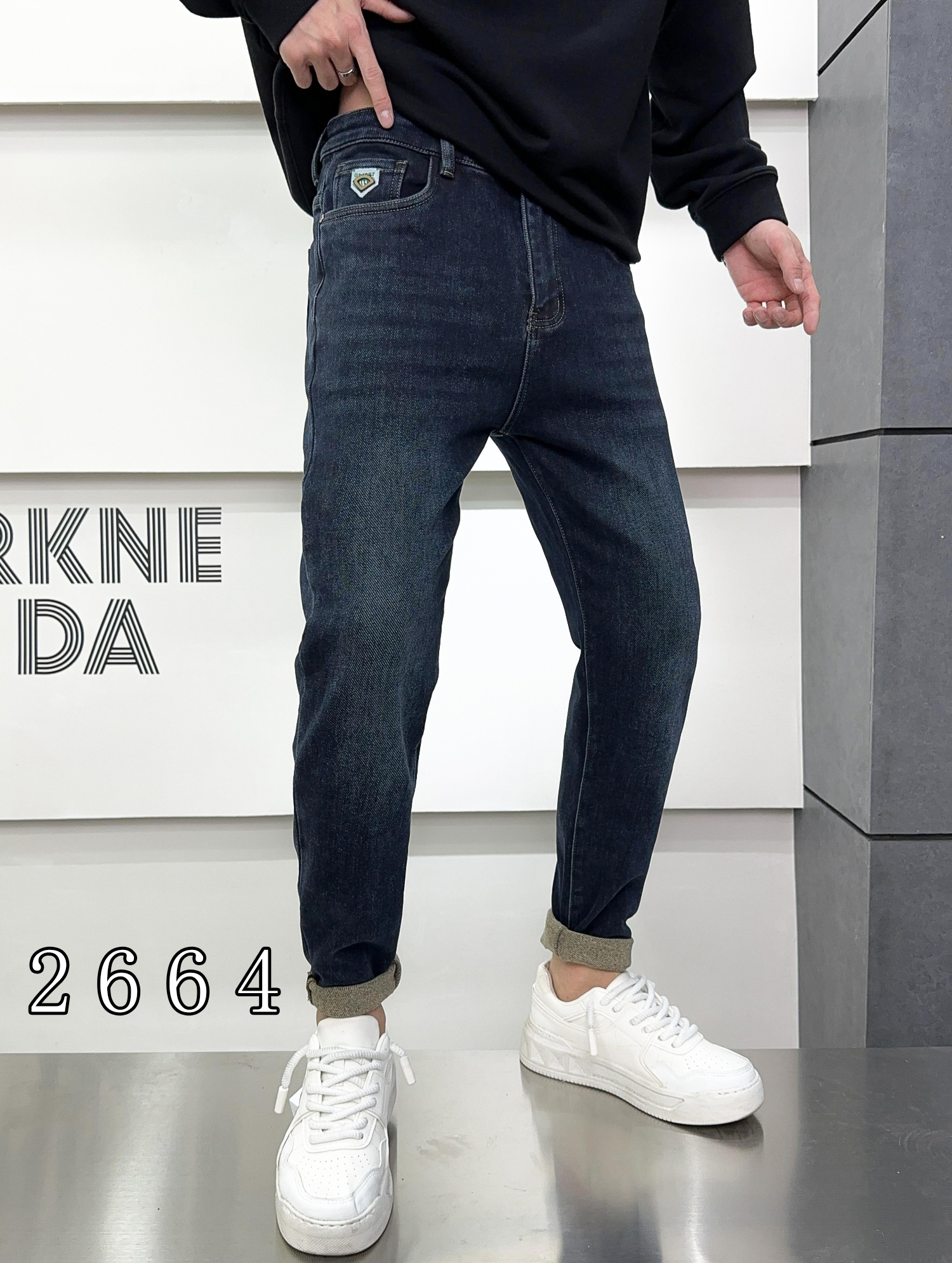 2024冬款5个款可选牛仔裤2650#男高端刺绣修身不紧身小脚裤