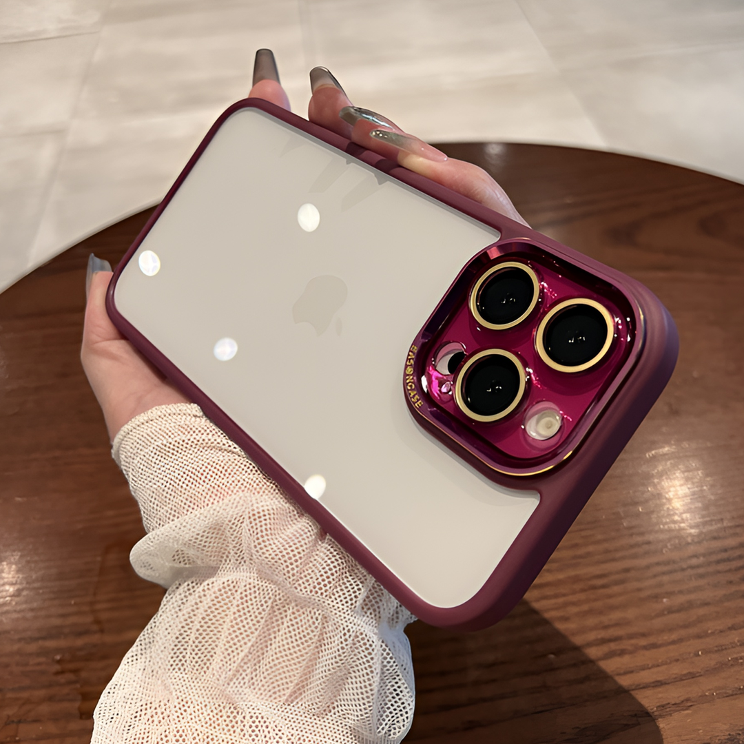 【苹果】iPhone15/13/14Promax防摔带镜头膜磁吸鎏金系列男手机壳