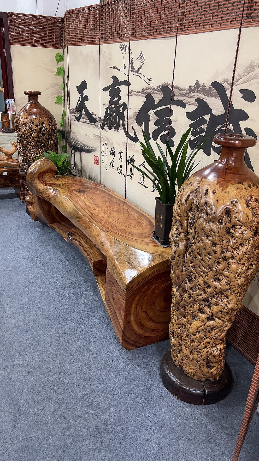 原木实木电视柜配套