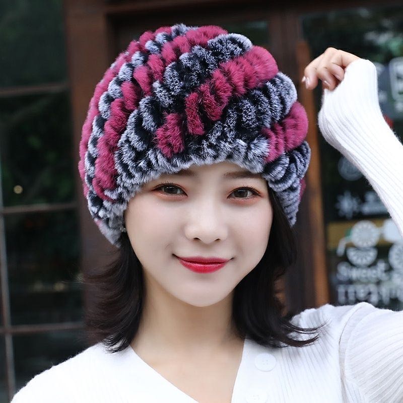 【寒冬福利上新】獭兔帽菠萝帽双层
