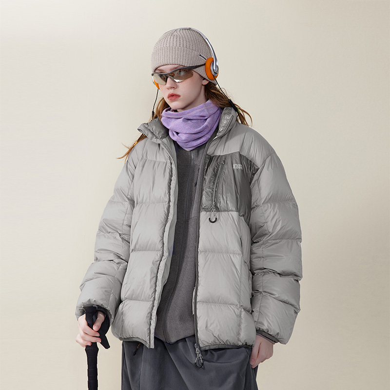 NOTHOMME山系户外冬季90%白鸭绒男友感羽绒服情侣立领