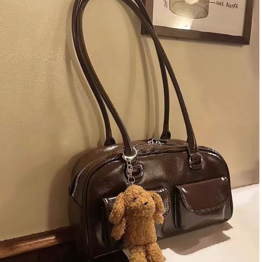 2025秋冬新款保龄球包包许允真晕针姐同款包大容量单肩腋下手提包