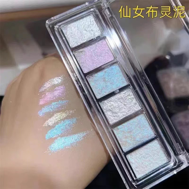 美甲珠光金色银色超亮固体布灵泥6色（满20米包邮蹦迪）超闪爆闪