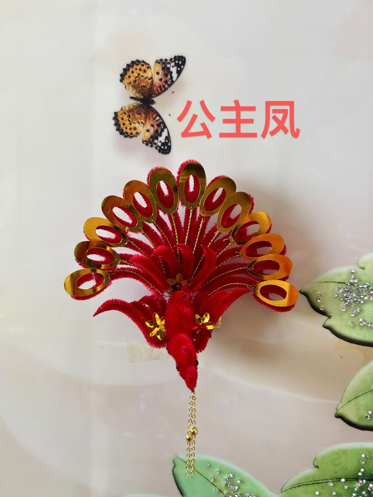 天津红绒花，妈妈花，婆婆花 儿童春节 喜事 用品