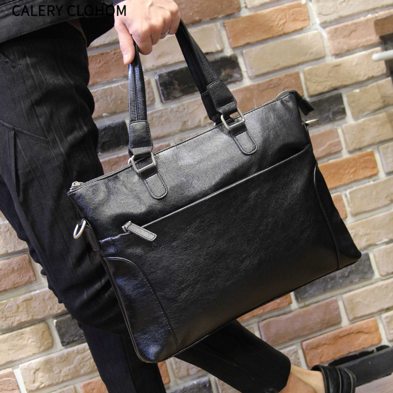  2025新款新款手提包男单肩斜挎包电脑包横款商务公