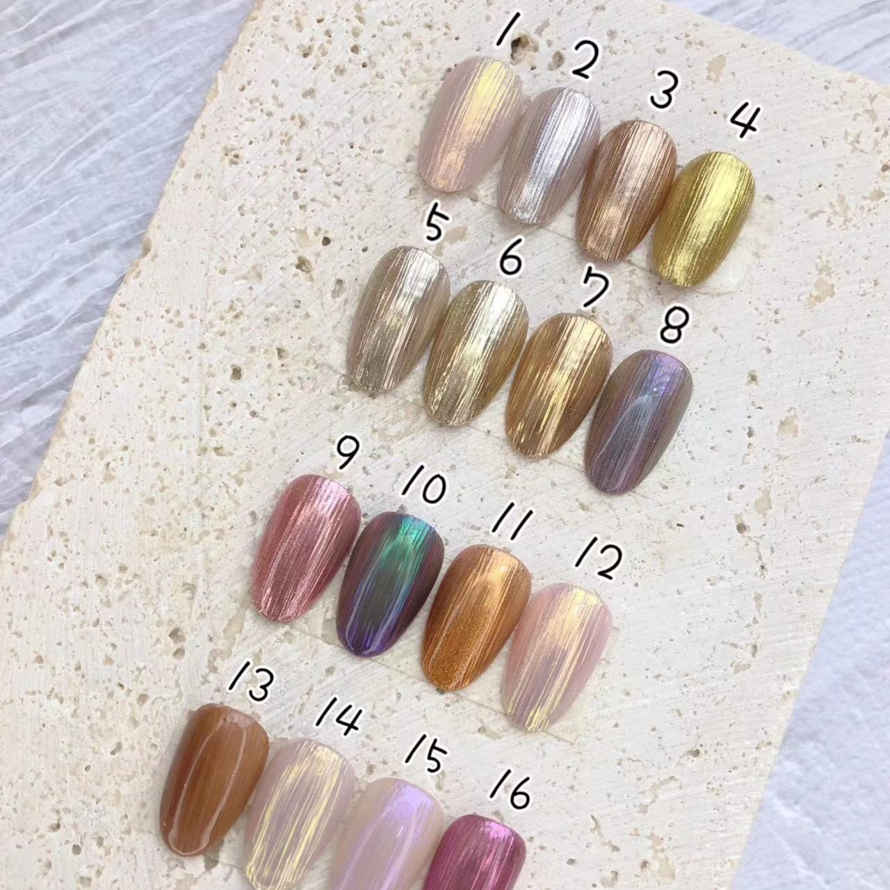 日本ANNUUM安纽罐装日系镜面魔镜粉美甲勾边镜面细腻超亮多色