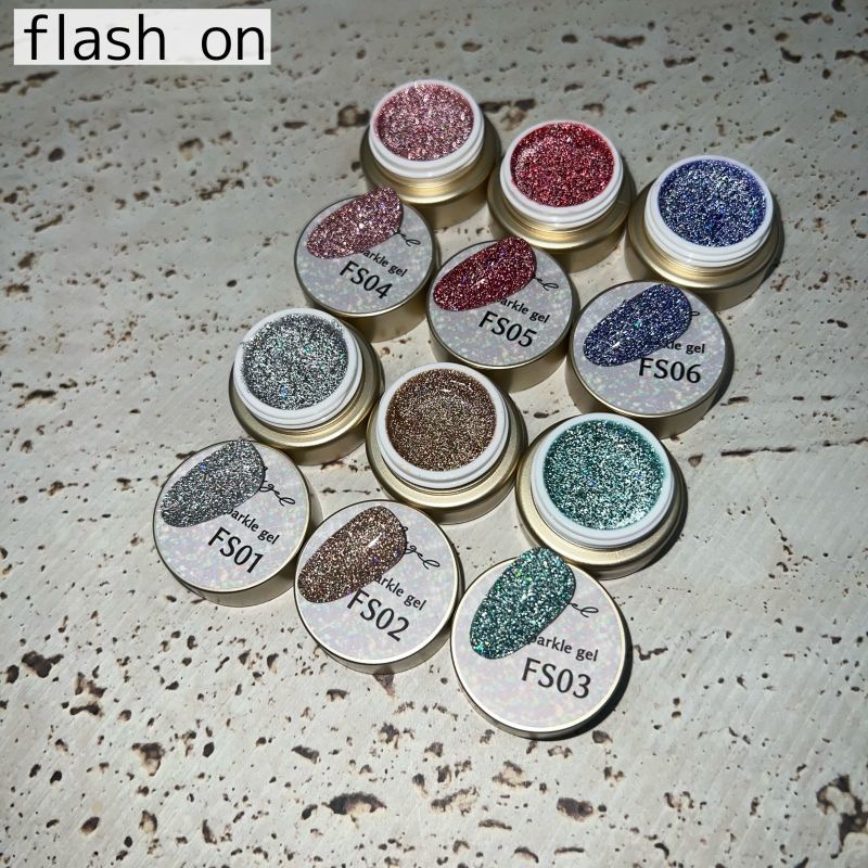 日本进口Annuum安纽全新闪烁七彩碎钻爆闪系列甲油胶FLASHSPARKLE