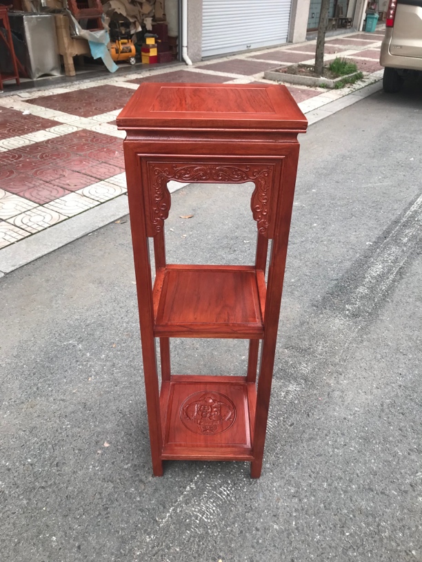 花梨木32*32*1米精品花架实木客厅中式盆景架