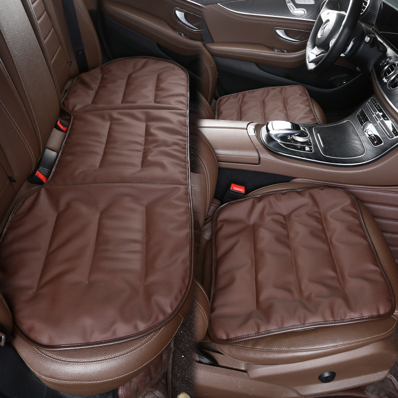 三件套汽车座垫四季透气司机亲肤坐垫车内通用座椅垫防滑车垫皮垫