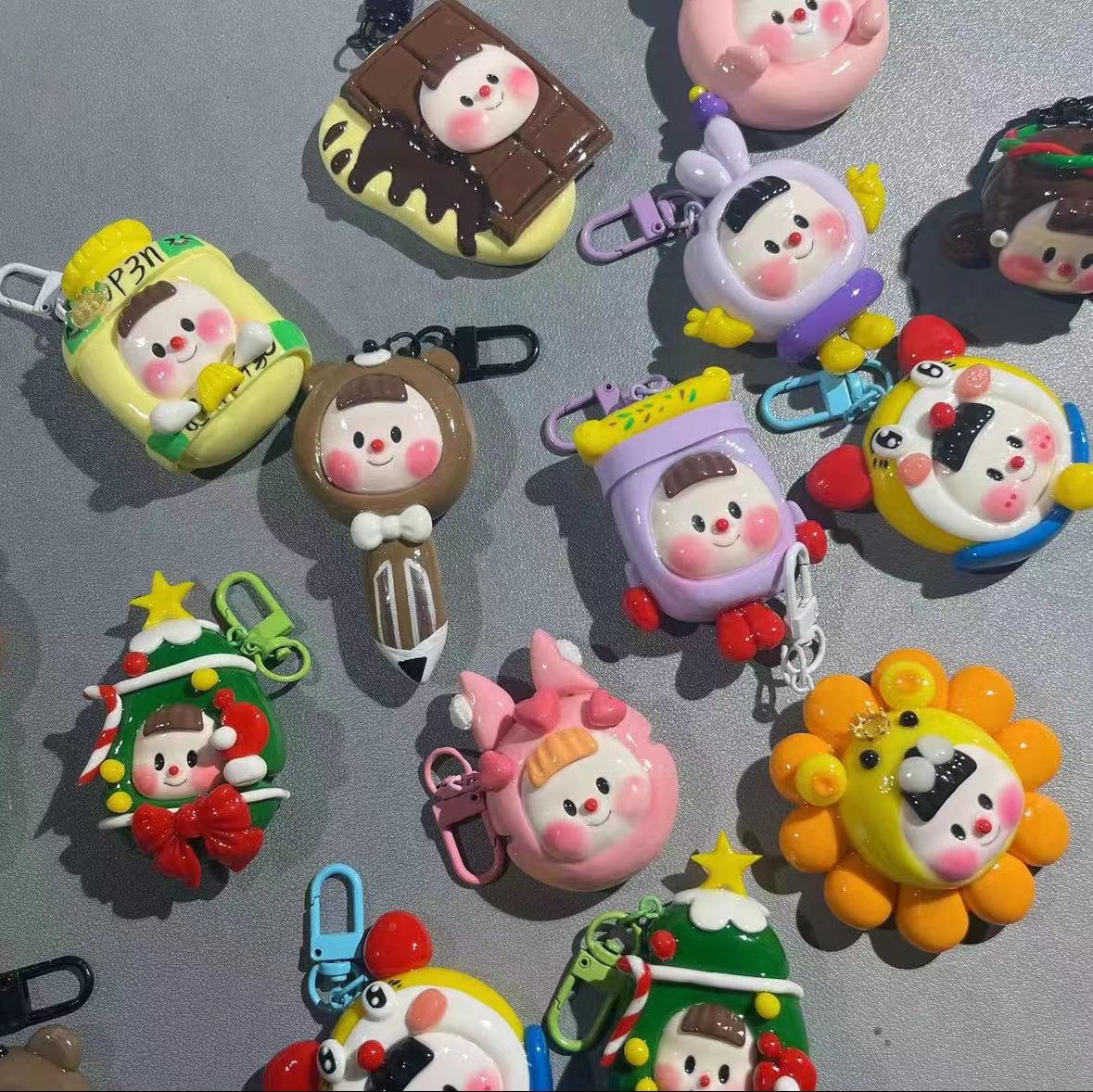 【主播代拆】19.9树脂粘土钥匙扣摆件默认拆盒